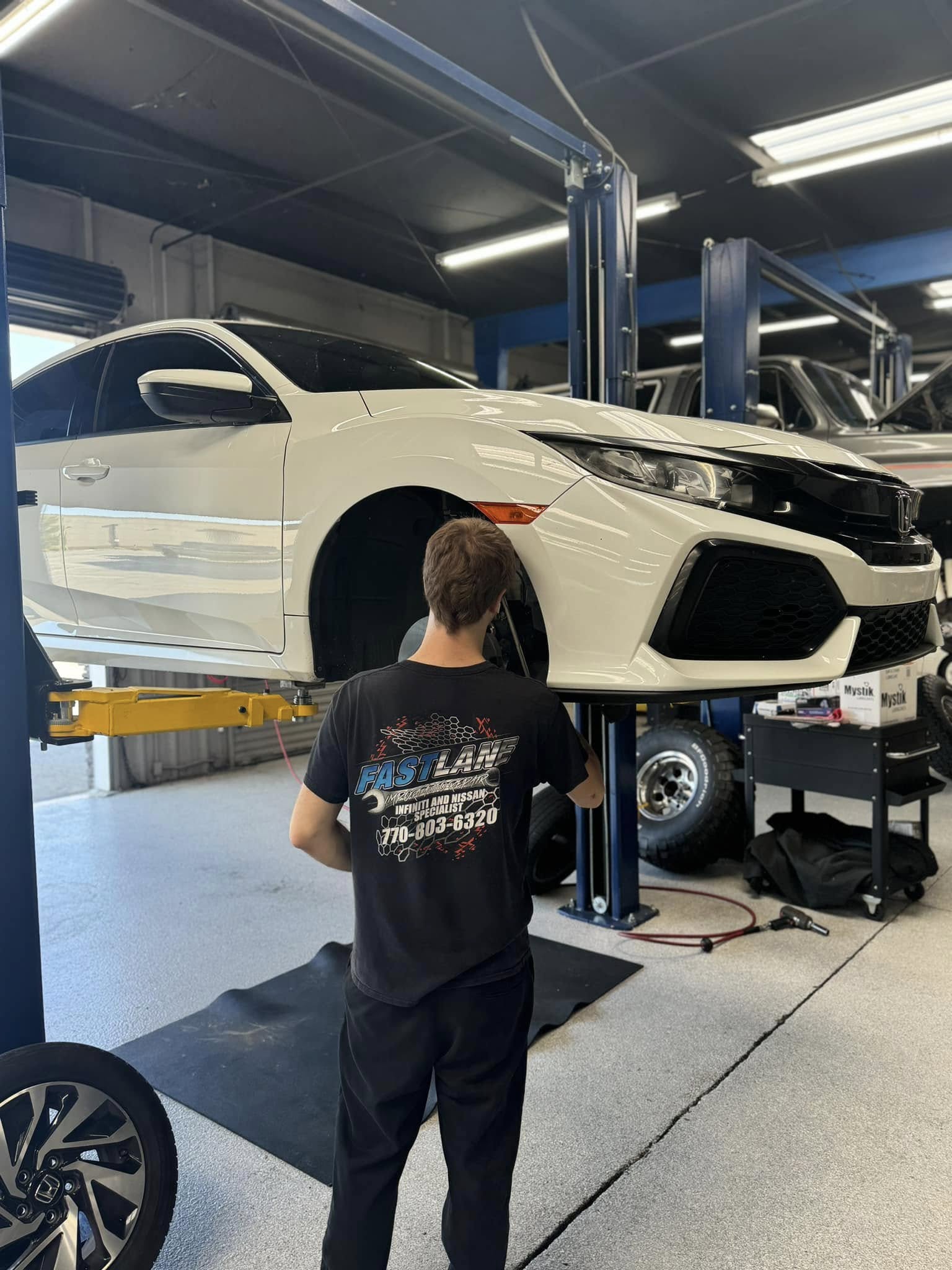 Honda vehicle at Fastlane Import Auto Repair