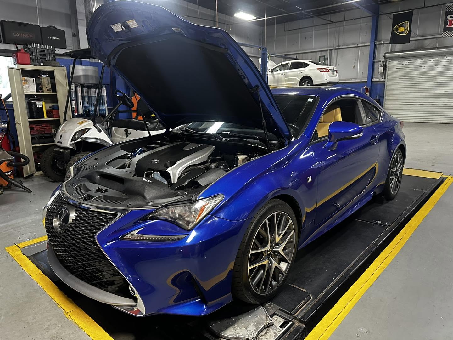 Vehicle at Fastlane Import Auto Repair in Woodstock for professional service