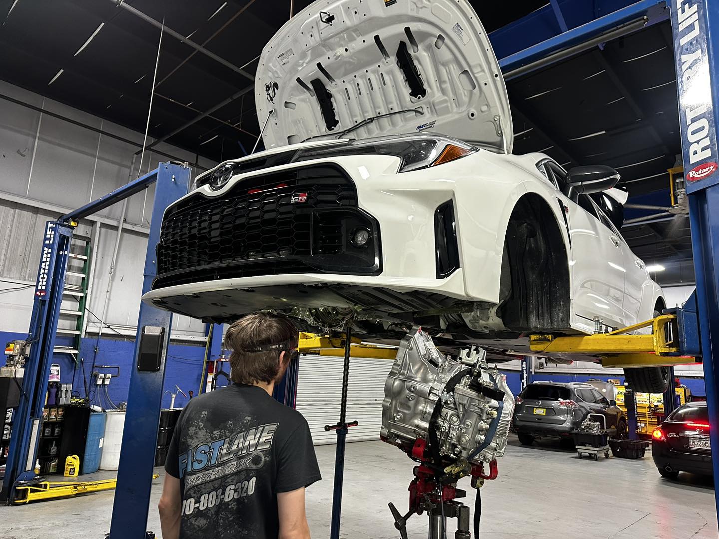 Japanese import vehicle at Fastlane Woodstock for catalytic converter service